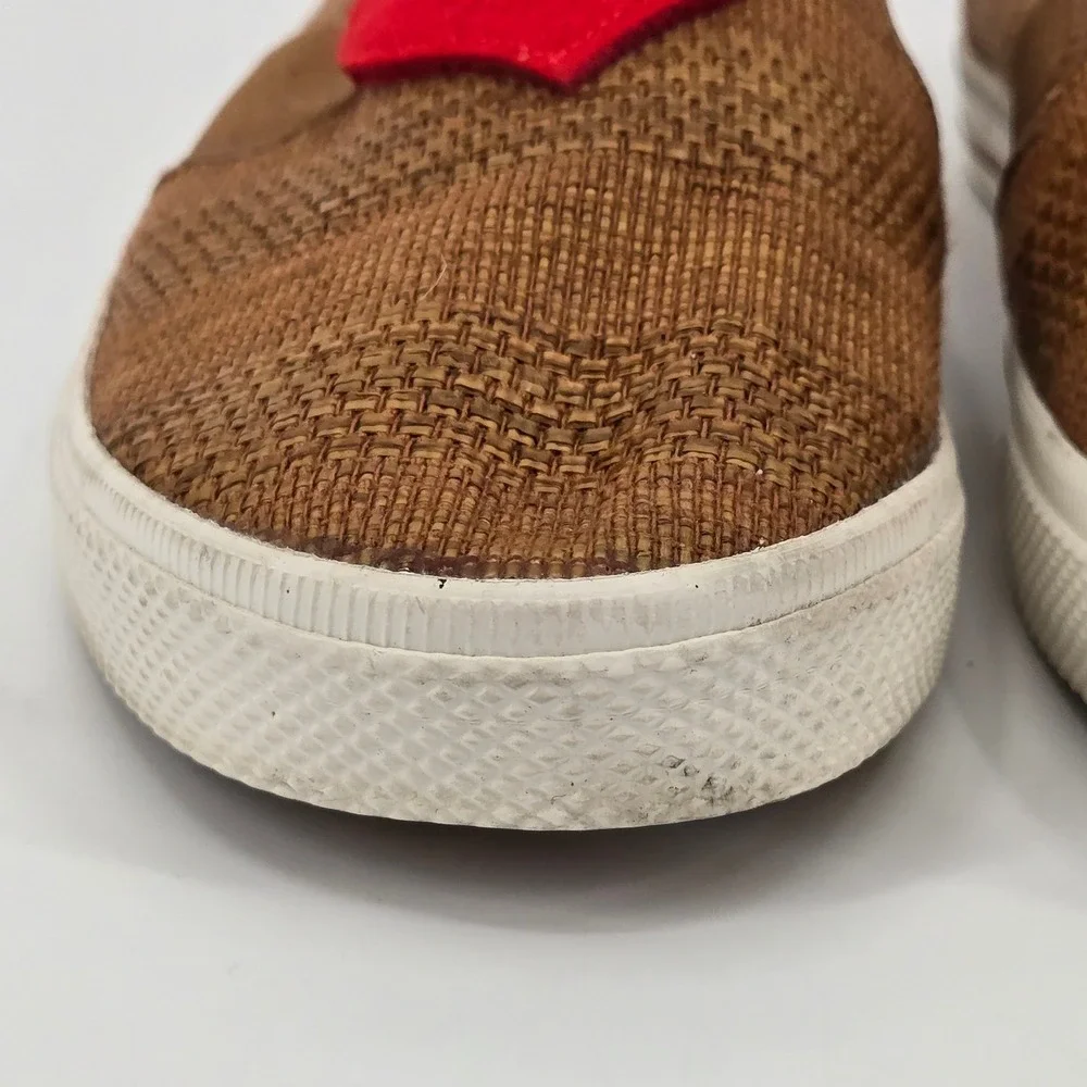 Lauren Ralph Lauren‎ Jinny Heart Patch Tweed Slip-On Sneakers 7B EU 37.5